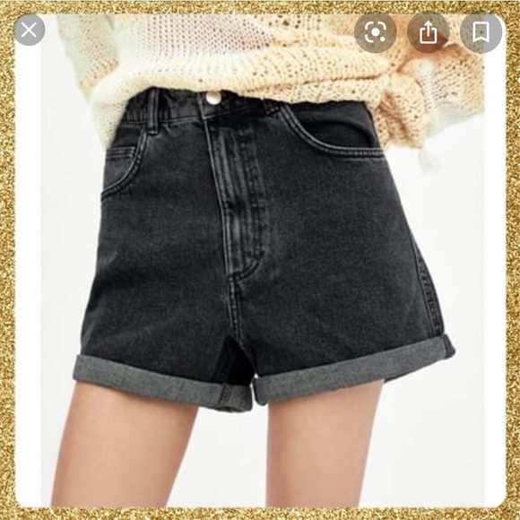 Zara High Rise Denim Shorts Shop, 54 